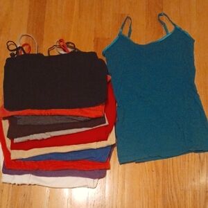 12 Camisole Tank Tops Medium Adjustable Straps